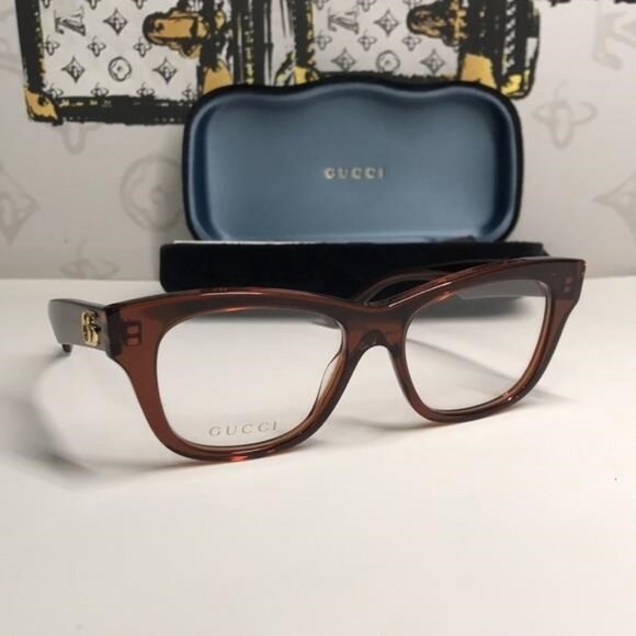 New Authentic Gucci Tortoise Shell Women's Glasses GG0992o 003 - Picture 3 of 10